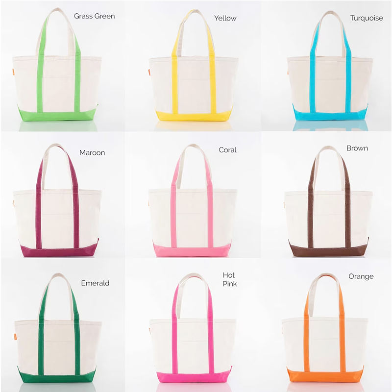 Multi-Color Block Canvas Bag | 12oz Heavy-Duty Custom Canvas Tote (Factory Direct) - Image 2