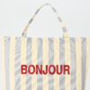 SKU_02_Blue striped_cropped Stripe Two-Tone Spliced Canvas Tote Bag | 12oz Heavy Weight Cotton, Custom Logo Printing, Factory Direct Wholesale
