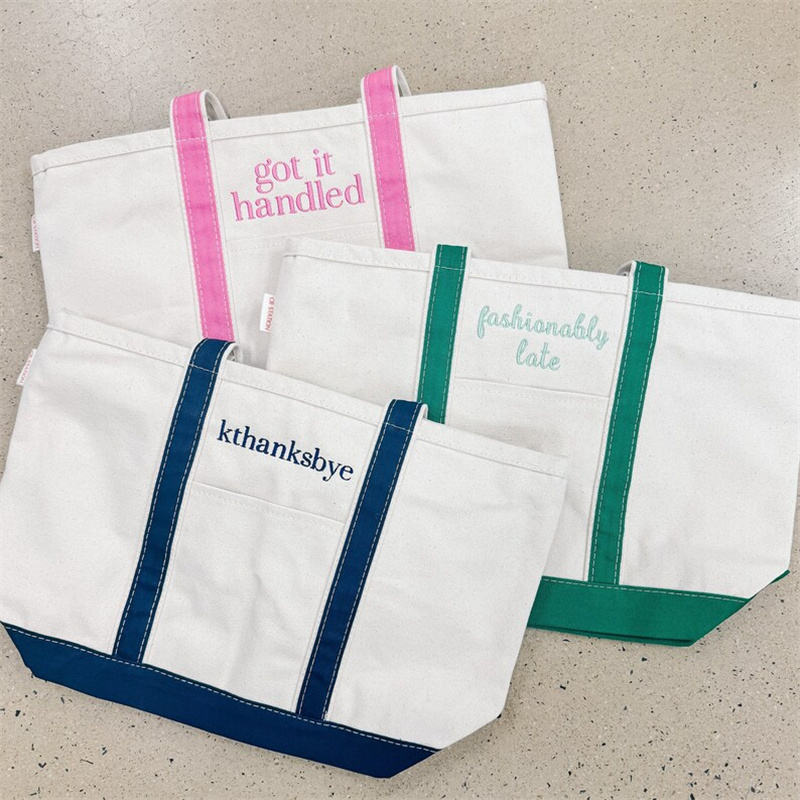 Multi-Color Block Canvas Bag | 12oz Heavy-Duty Custom Canvas Tote (Factory Direct) - Image 6