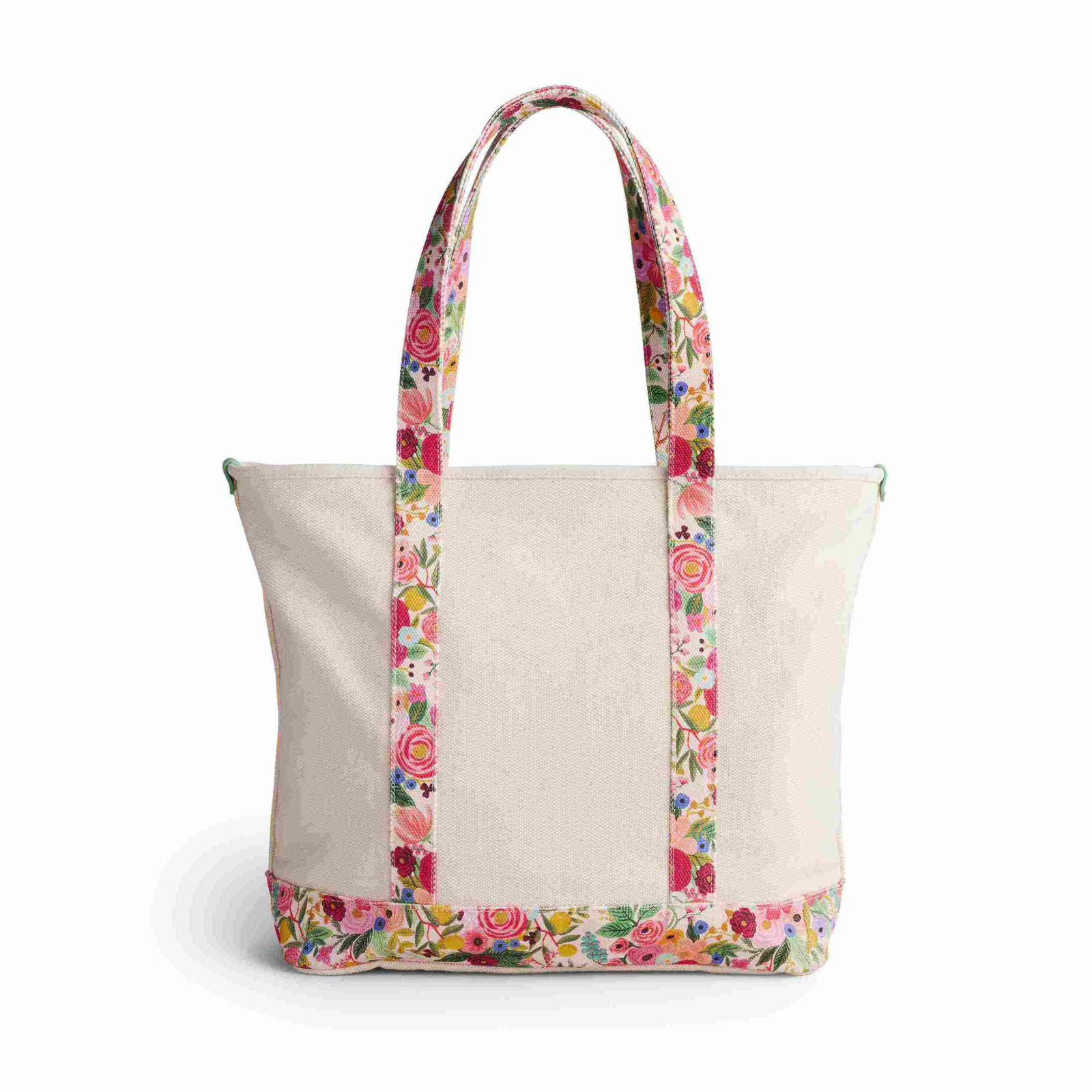 Pattern Multi-Color Spliced Canvas Tote Bag | 12oz Heavy-Duty Cotton, Custom Logo Print, Factory Direct Wholesale - Image 3