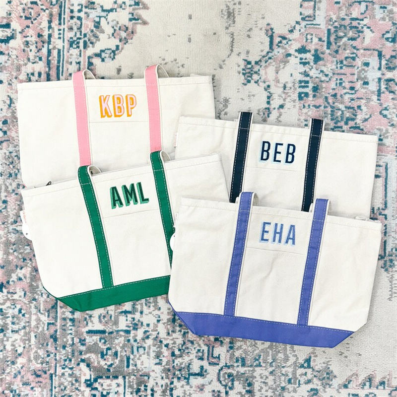 Multi-Color Block Canvas Bag | 12oz Heavy-Duty Custom Canvas Tote (Factory Direct) - Image 7