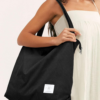 主图_07_cropped Thick Black Canvas Tote Bag, Reusable Plain Cotton Bag with Custom Logo & Print