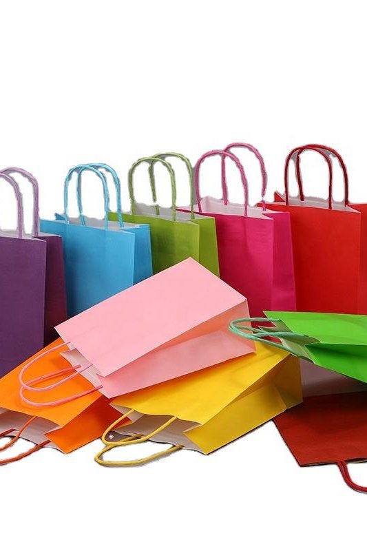 Wholesale Cheap Manufacturing Luxury Custom Size Package Paper Handle Paper Bag Kraft Paper Shopping Bags - Image 2