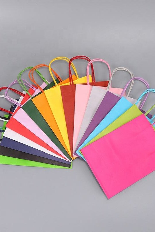 Wholesale Cheap Manufacturing Luxury Custom Size Package Paper Handle Paper Bag Kraft Paper Shopping Bags - Image 3