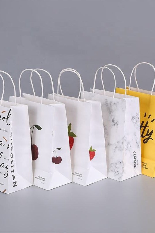 Wholesale Cheap Manufacturing Luxury Custom Size Package Paper Handle Paper Bag Kraft Paper Shopping Bags - Image 4