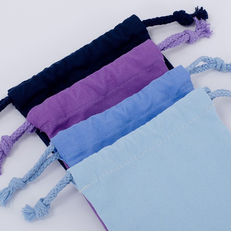 Wholesale Eco-Friendly White Cotton Canvas Drawstring Bag for Gift Packaging Home Storage - Image 4